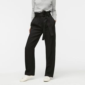 J. Crew High-Waisted Tie Pants